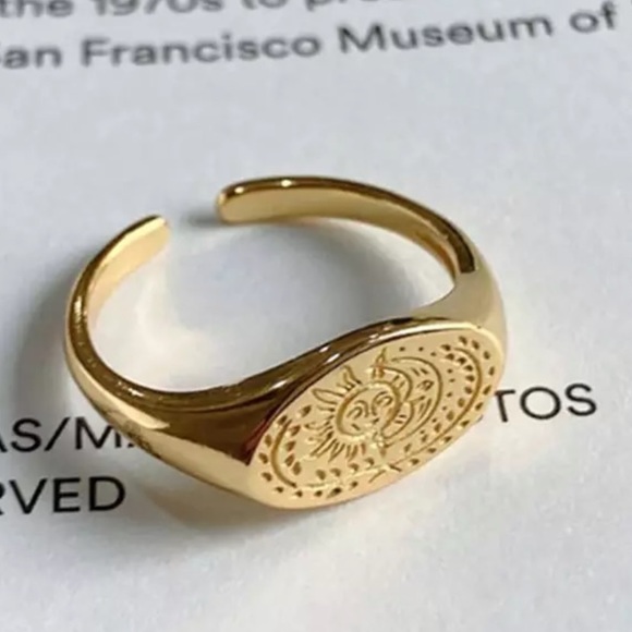 ⚡️Insta sun moon sterling silver open ring - Picture 3 of 5